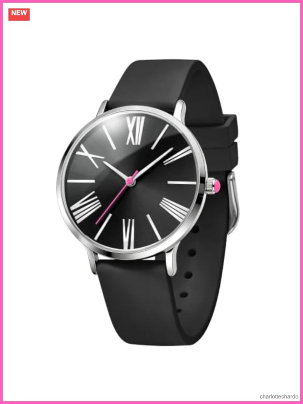 Roman Numerals Analog Watch Waterproof Easy to Read Gift